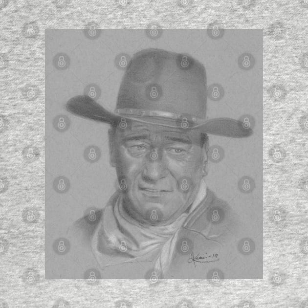 John Wayne by jkarenart